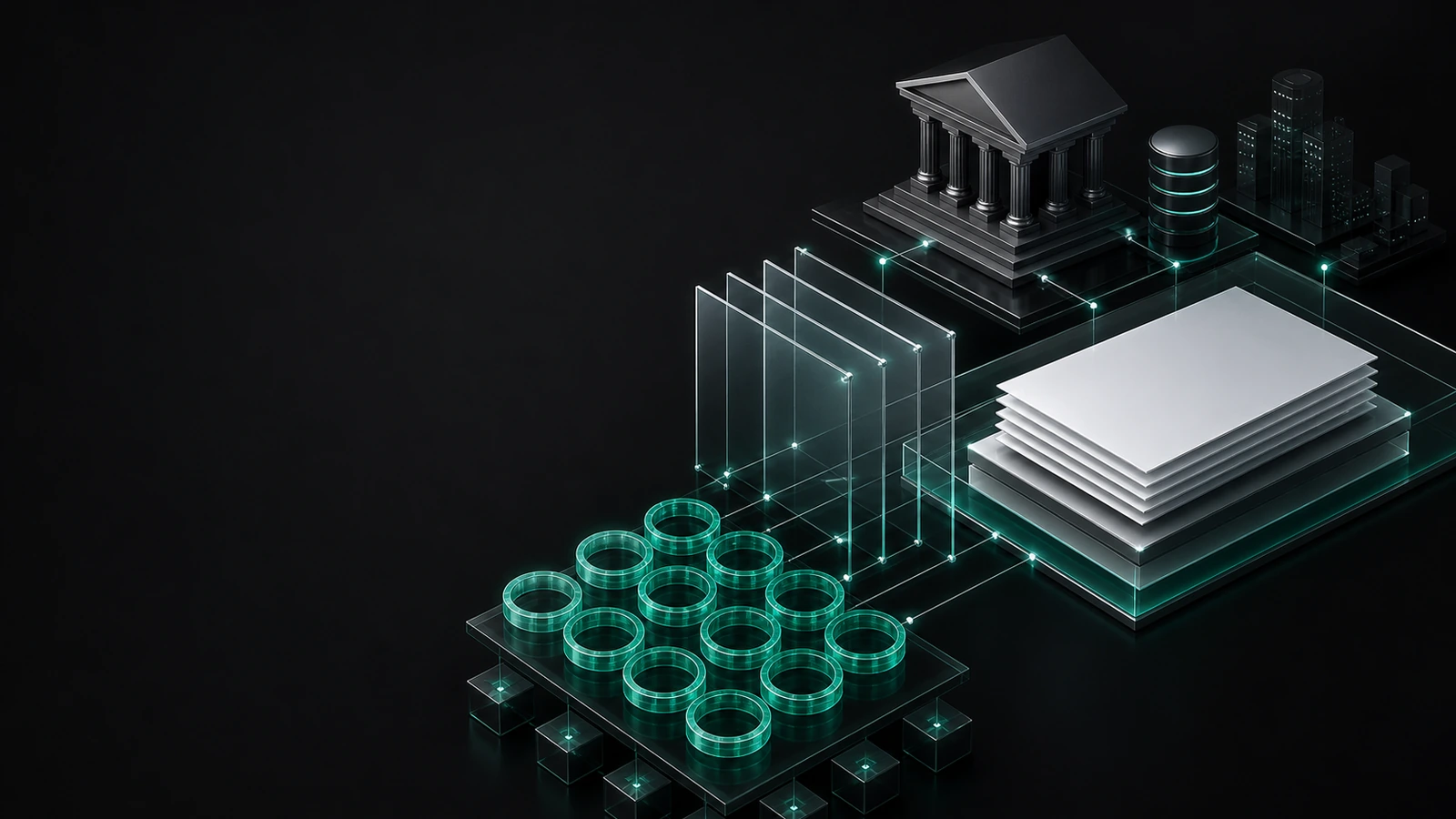 A structured visualization of tokenized financial instruments and their legal layers